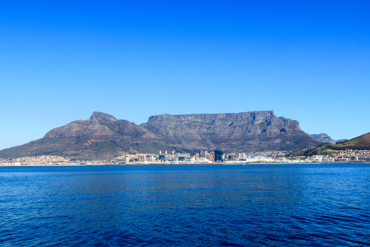 Cape Town vista da Robben Island