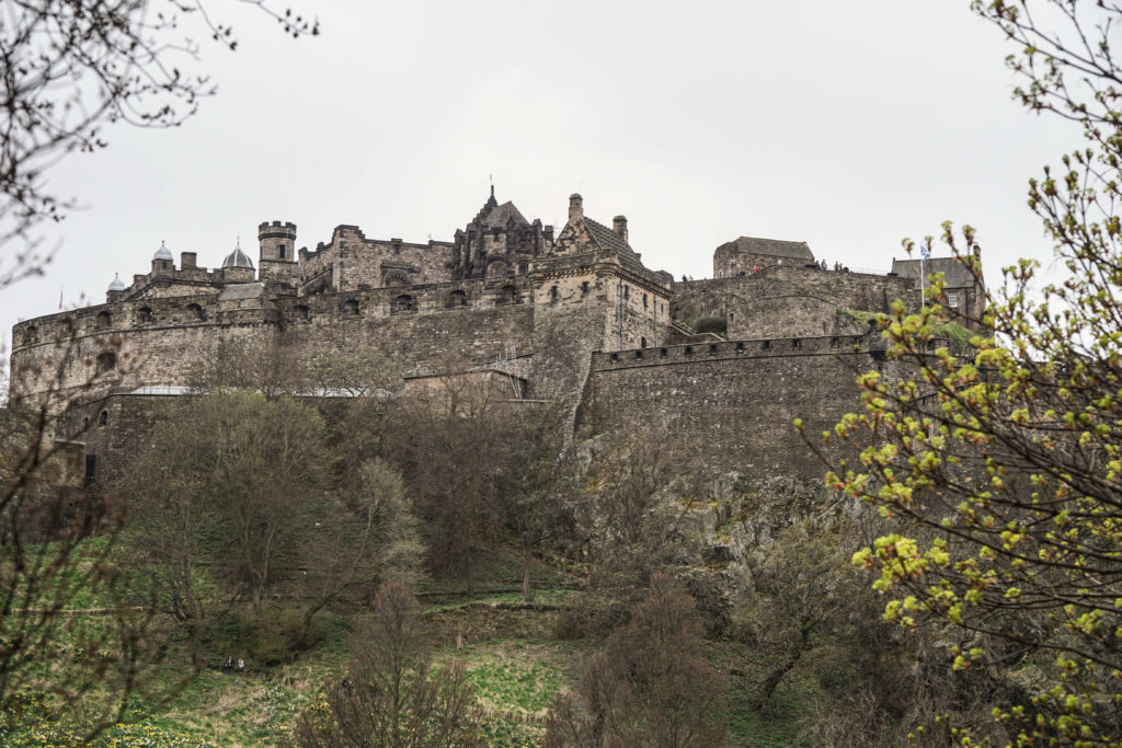 veduta sul castello di edimburgo