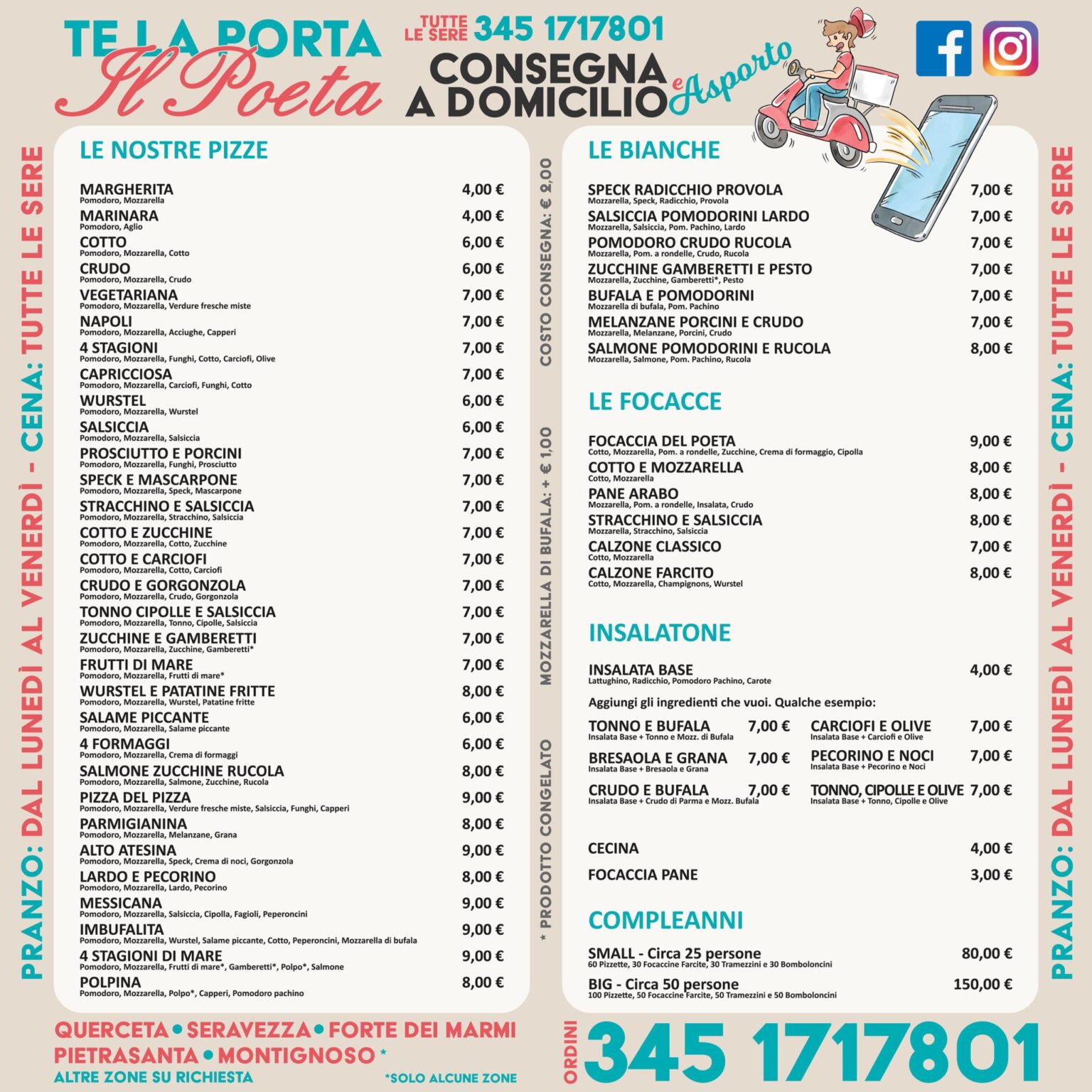 Ristoranti e locali con menù da asporto in Versilia e dintorni