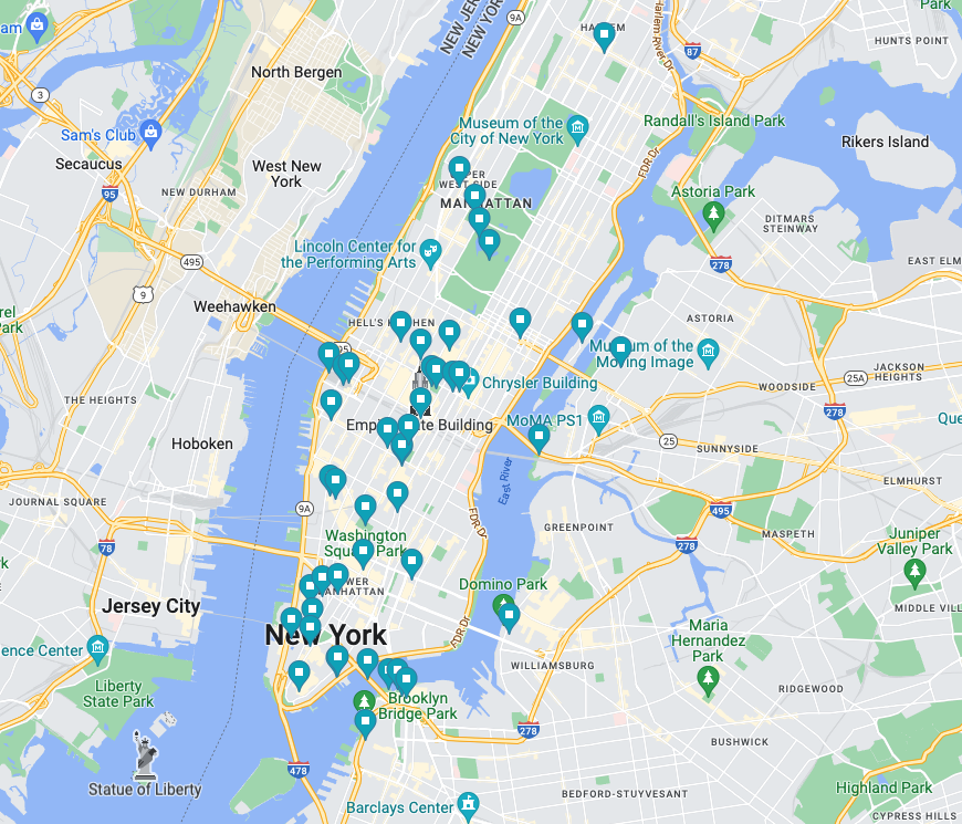 mappa NYC