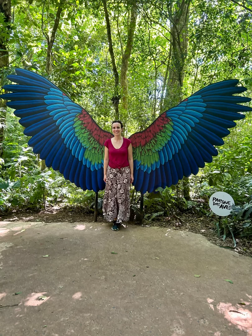 Serena al parque das aves